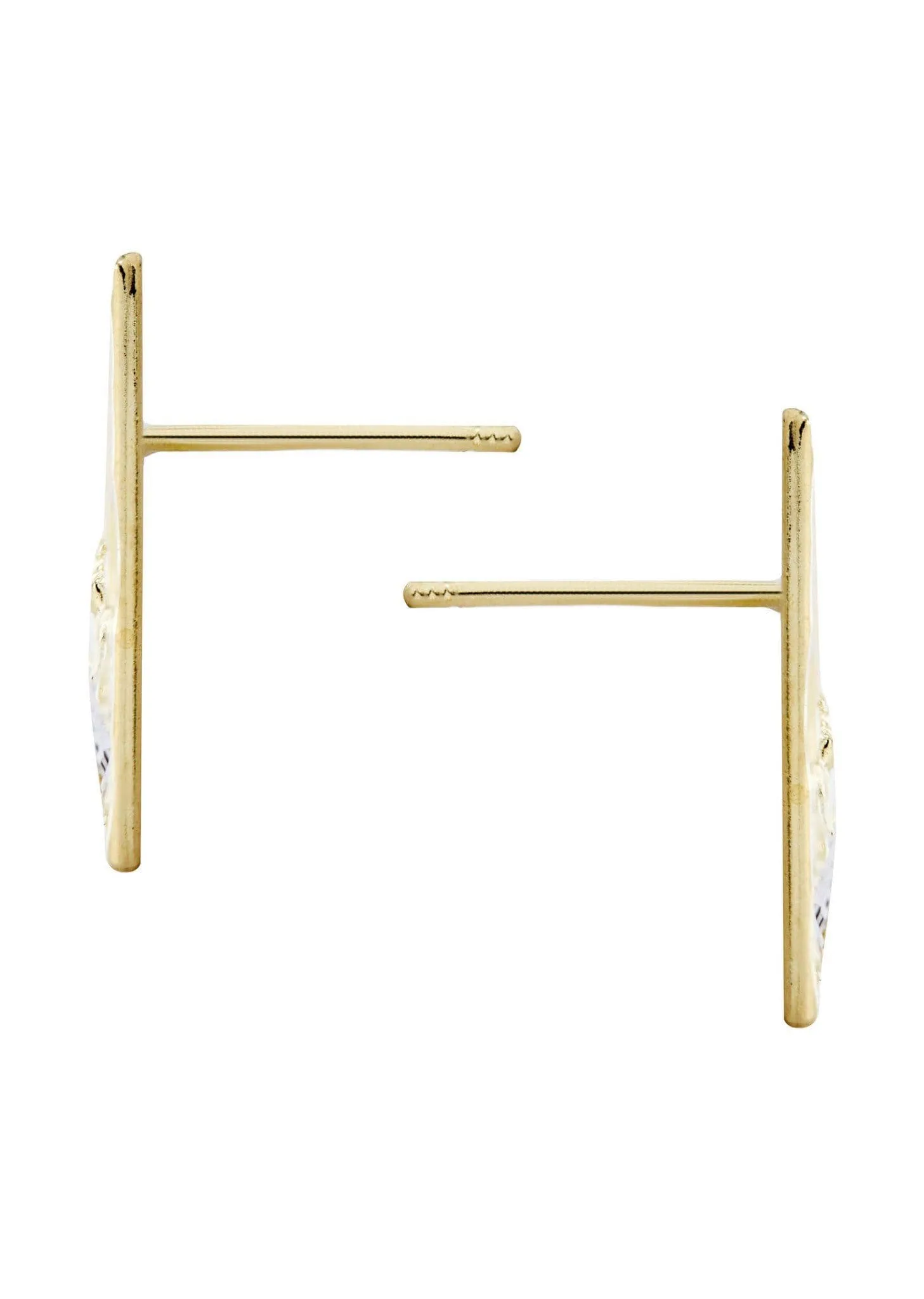 10K Last Supper Gold Earrings For Men | Appx 3/4 Inches Wide