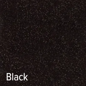 12" Black Siser Glitter Heat Transfer Vinyl (HTV)