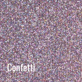12" Confetti Siser Glitter Heat Transfer Vinyl (HTV)