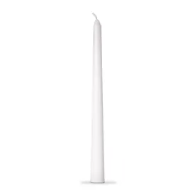 12" Taper White Candle