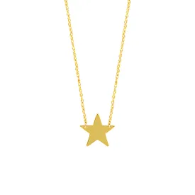 14k Gold Mini Star Necklace