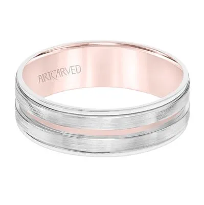 14k White Gold outside, Rose Gold inside, size 10