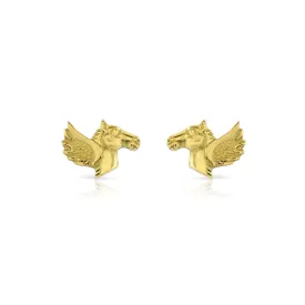 18ct Gold Pegasus Stud Earrings