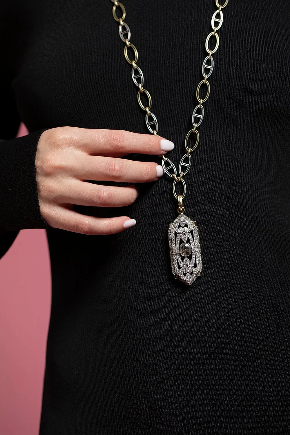 1920's Vintage Diamond Pendant