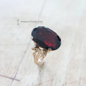 1970's 9ct Garnet Single Stone Ring