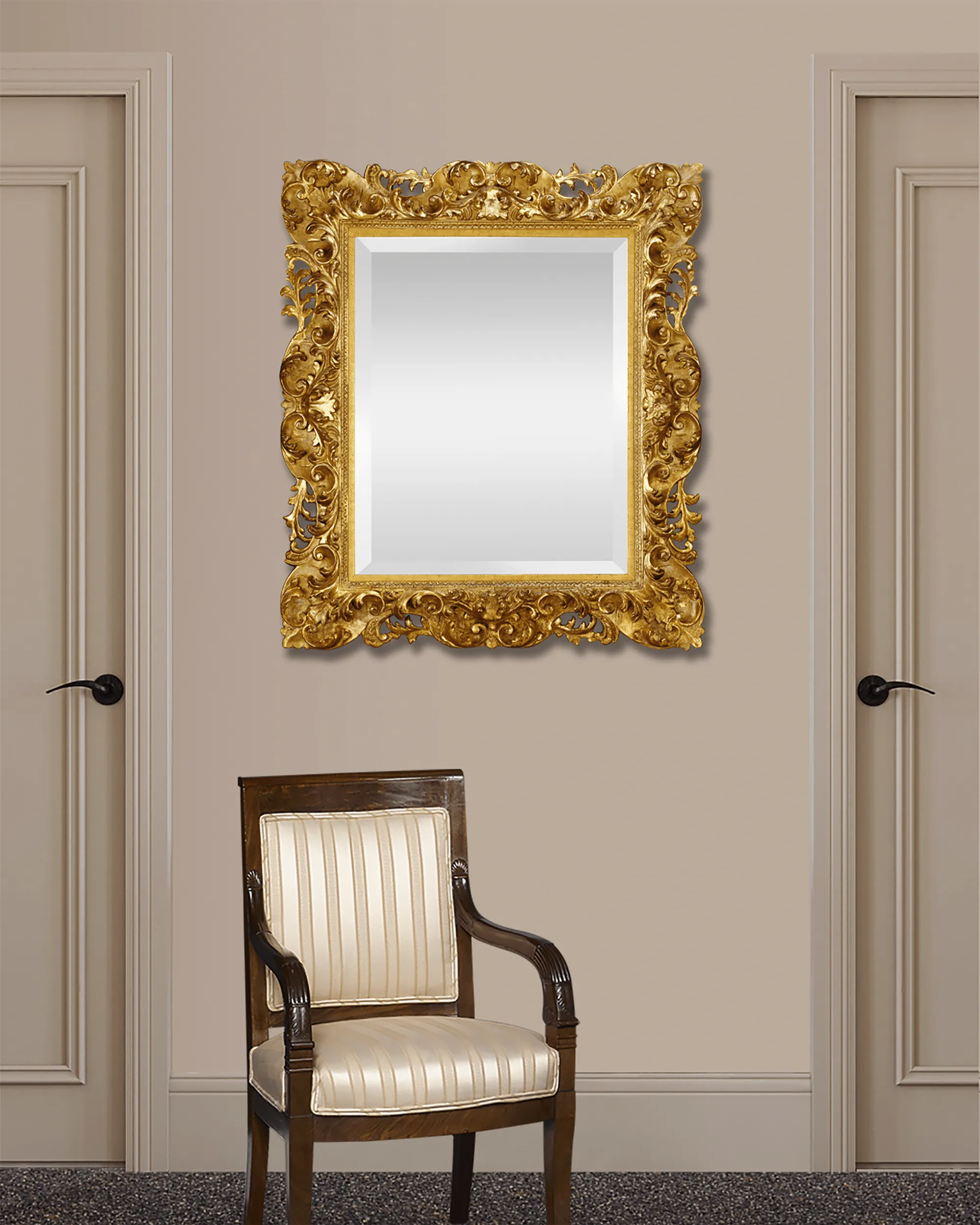 19th-Century Italian Giltwood Mirror