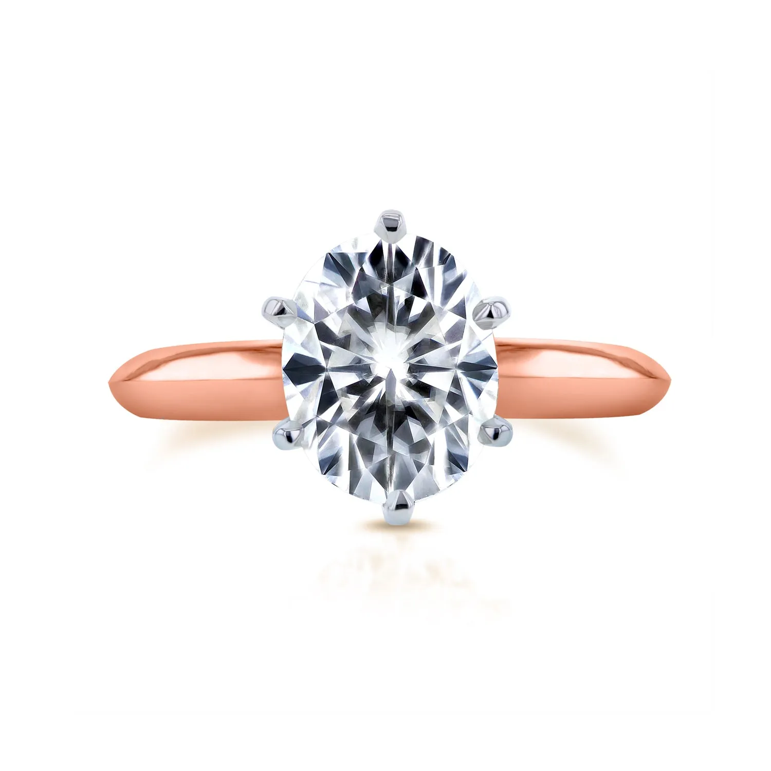 2.1ct Oval Knife-Edge Solitaire