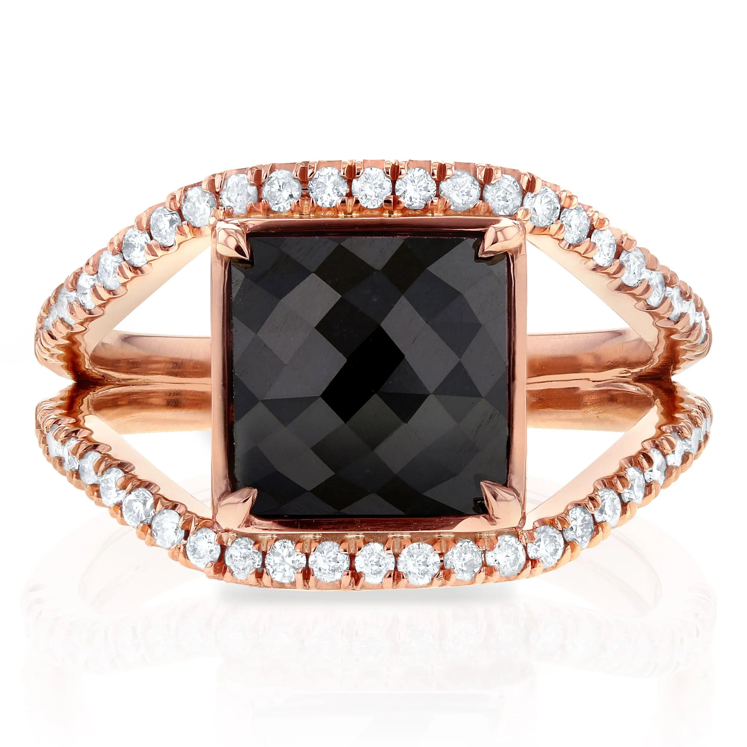 4 Carats Black & Rose Princess