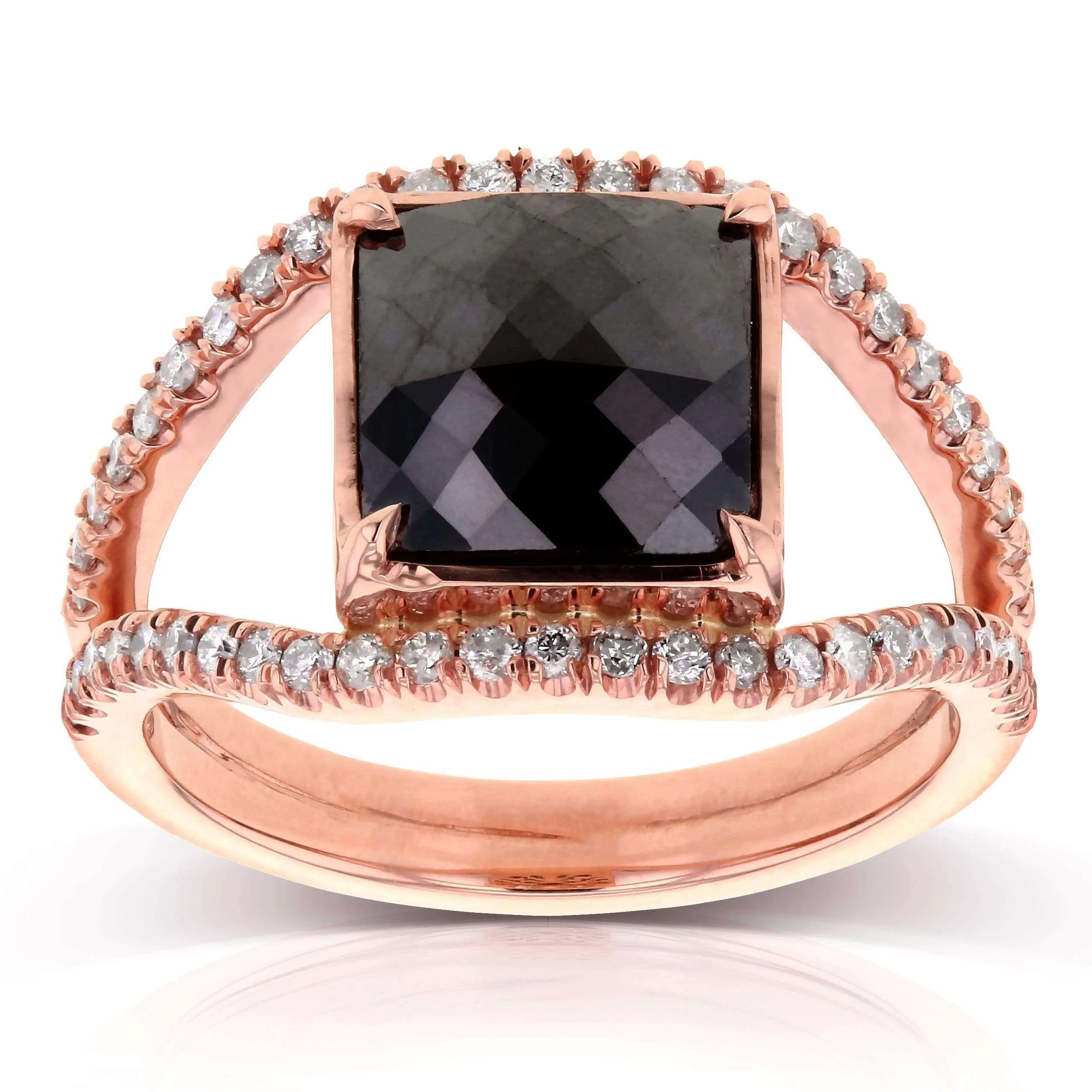 4 Carats Black & Rose Princess