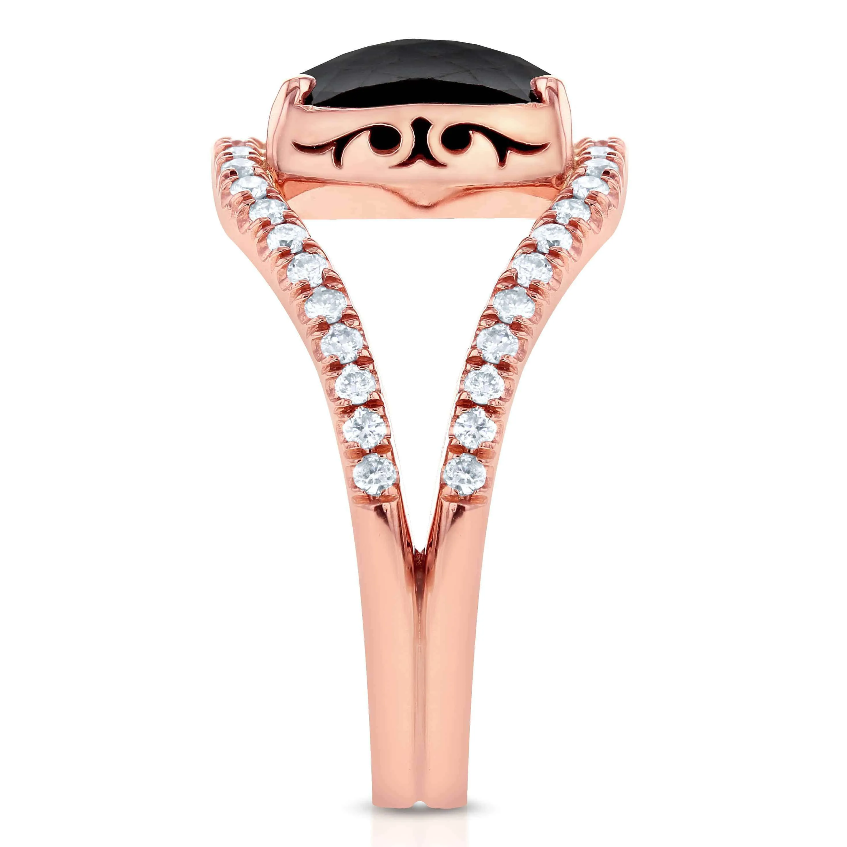 4 Carats Black & Rose Princess