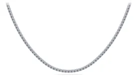 4 Prong Riviera Diamond Necklace with 6.60 ct.(finished) 2.2mm