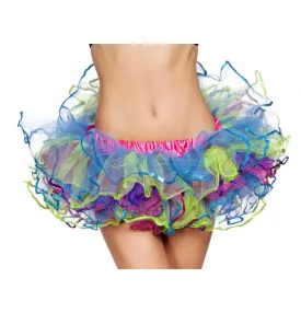 4556 - Rainbow with Sequin Trimmed Petticoat