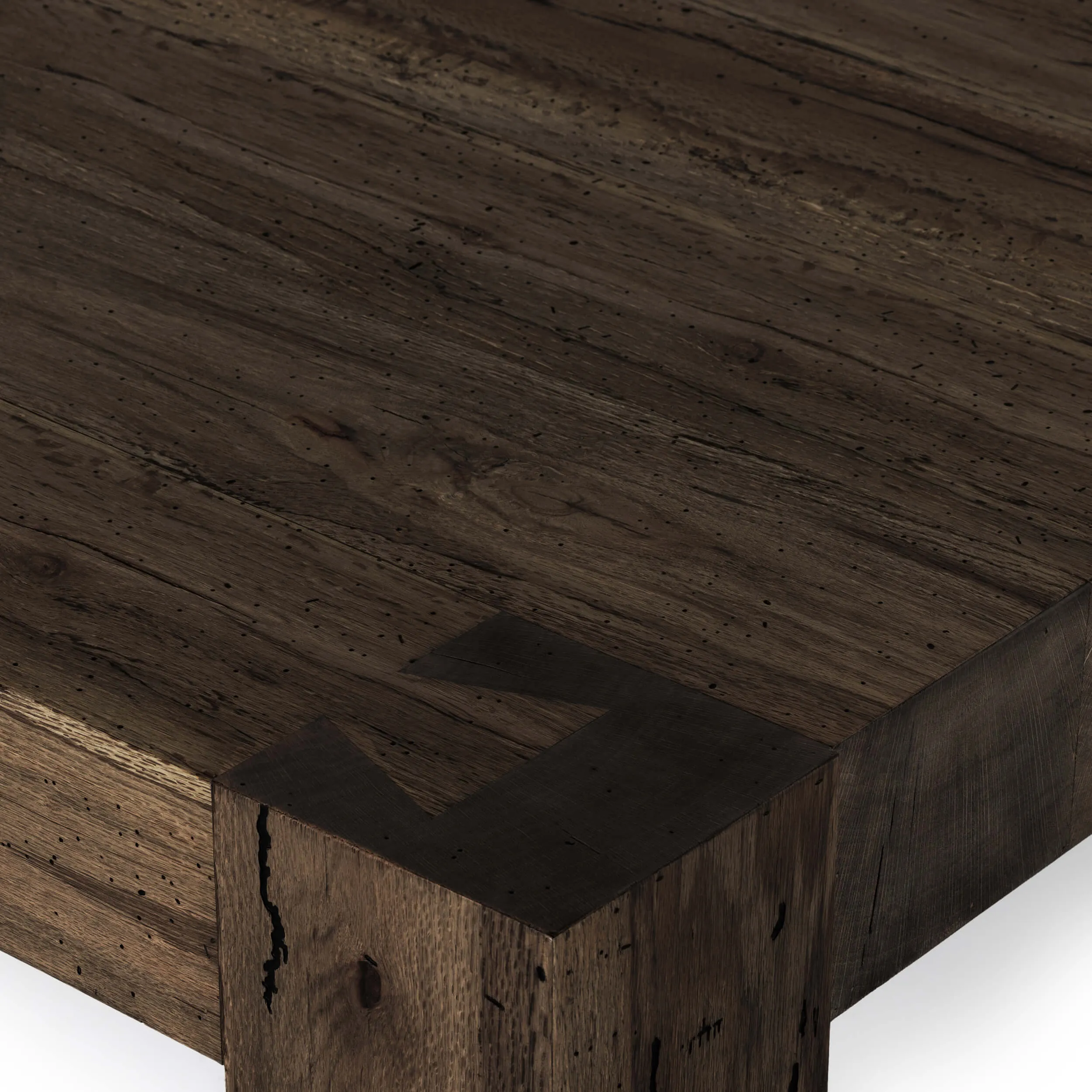 Abaso Coffee Table, Ebony Rustic