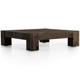 Abaso Coffee Table, Ebony Rustic