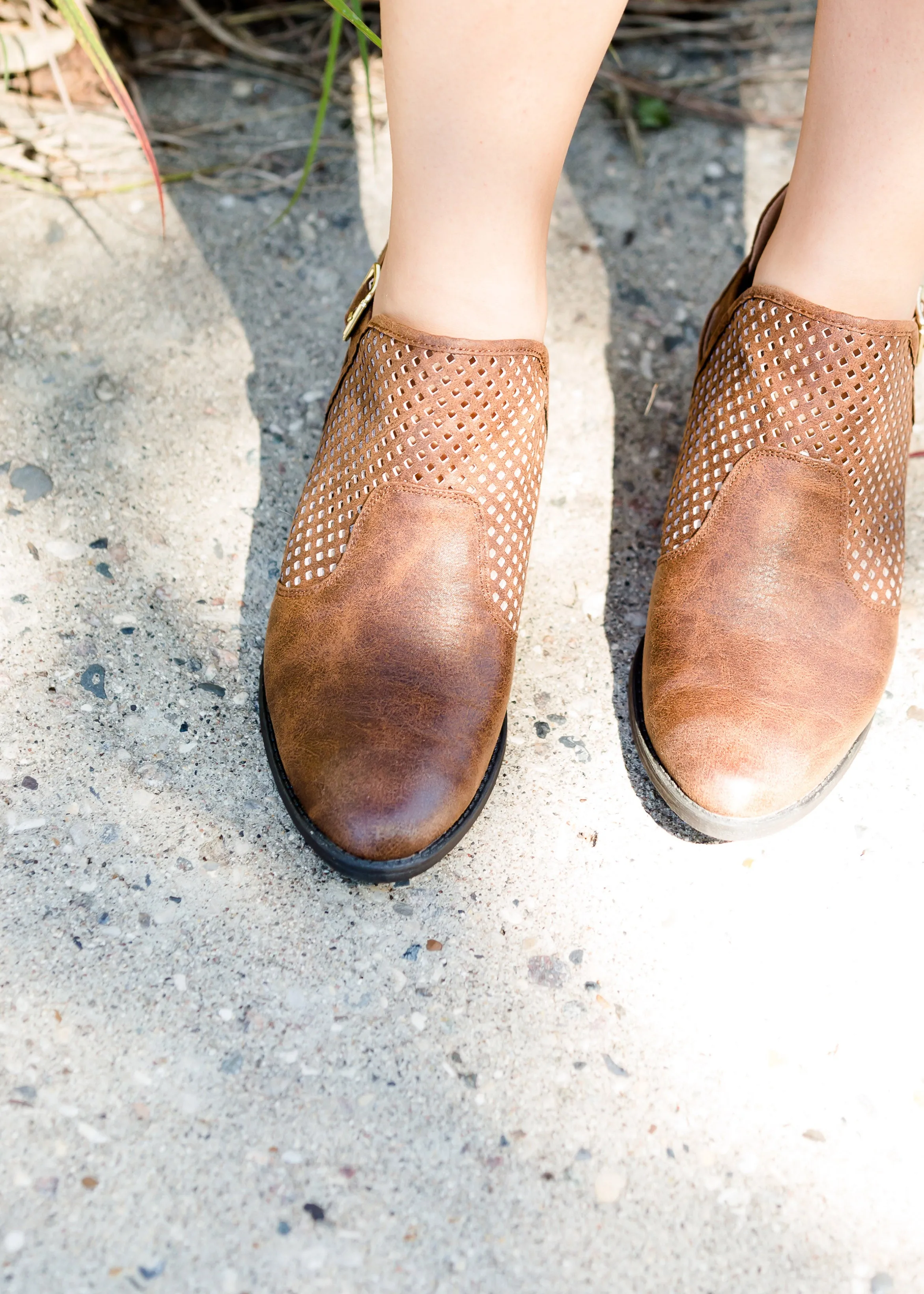 Adjustable Buckle Detail Bootie - FINAL SALE