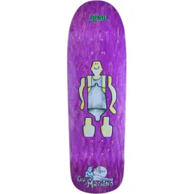 April Skateboards Guy By Gonz Skateboard Deck Purple - 9.6