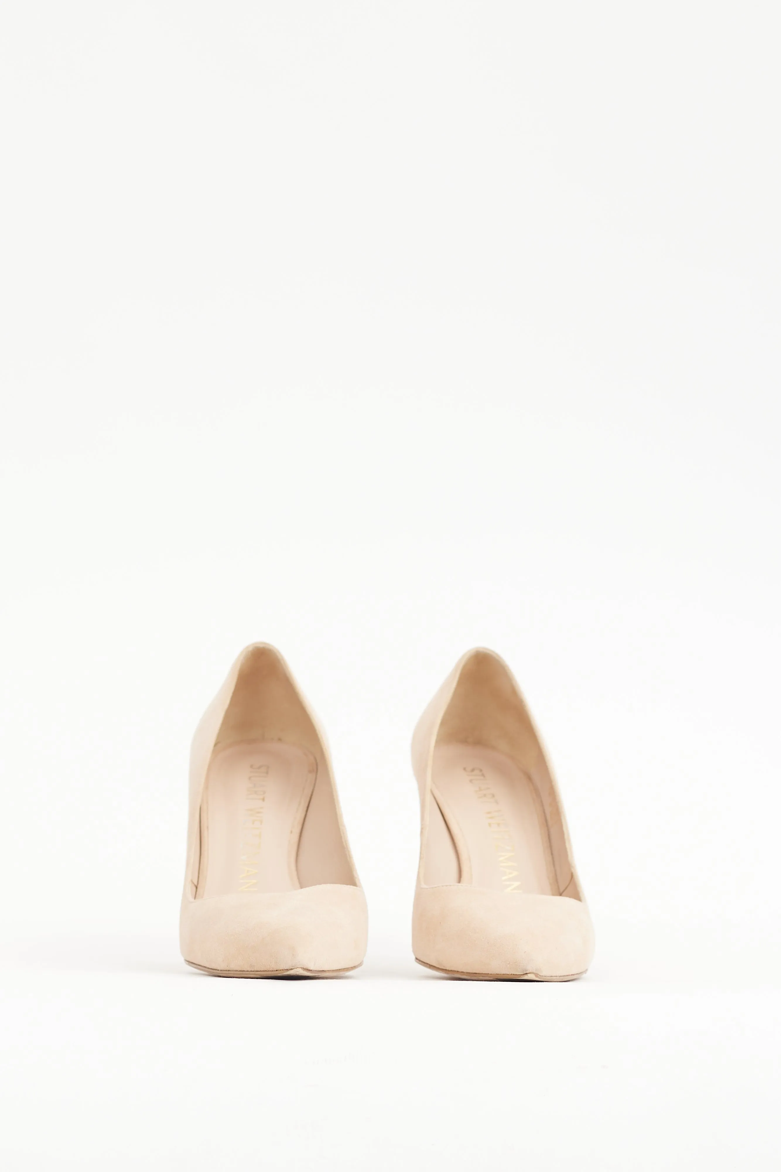 Beige Suede Anny Heel