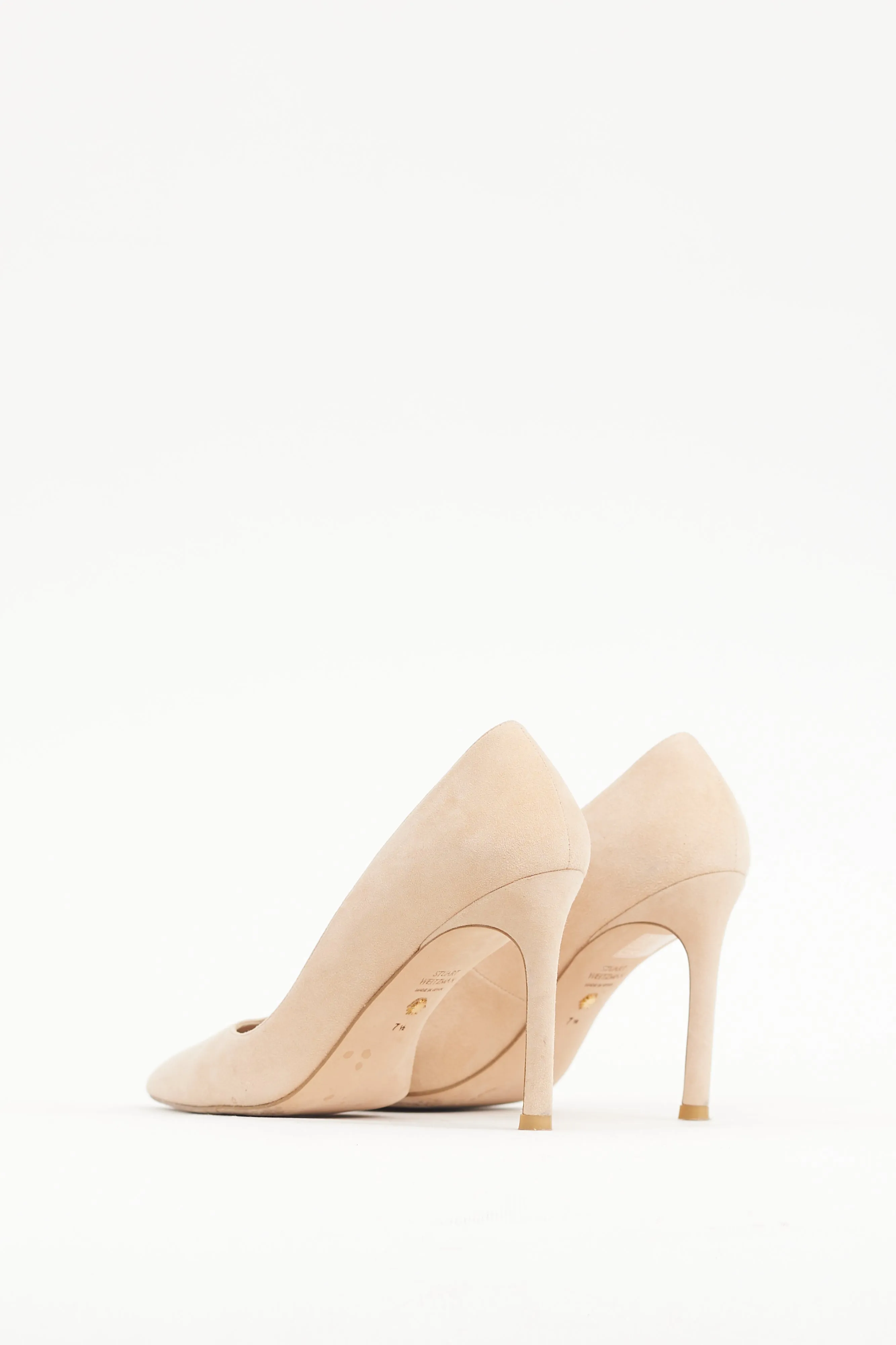 Beige Suede Anny Heel