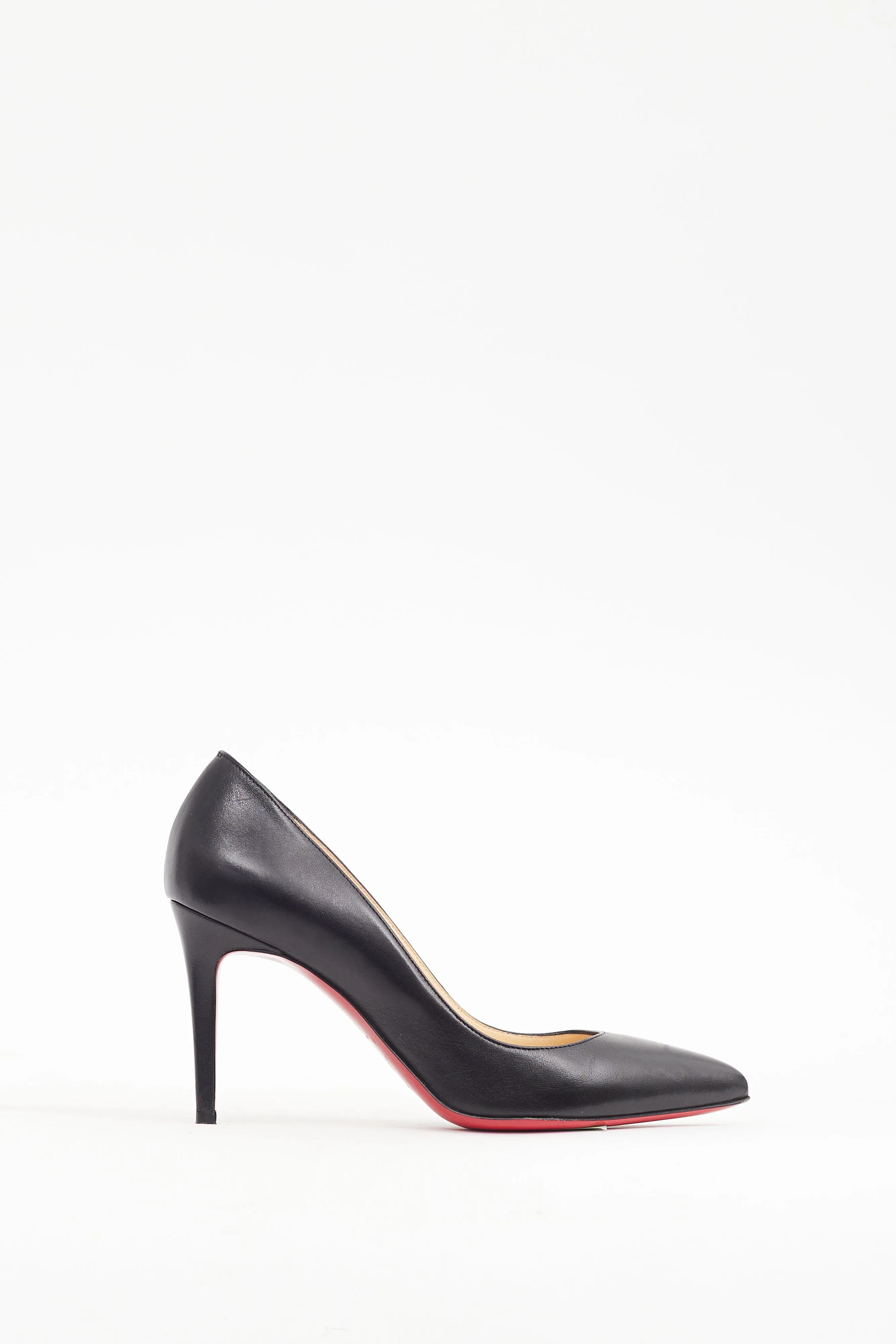 Black Leather Kate 85 Heel