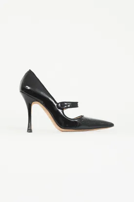 Black Patent Camparinew Pump
