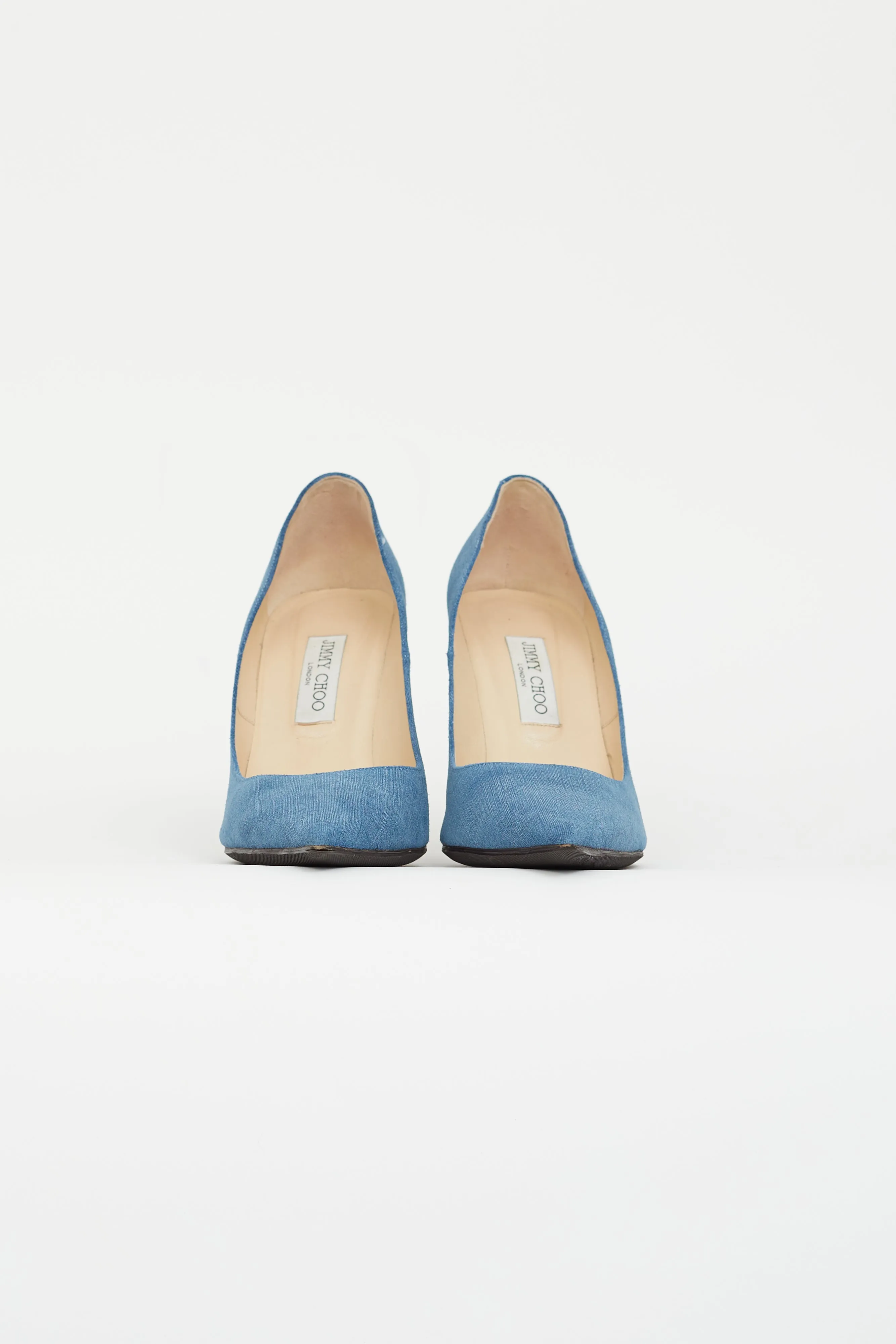 Blue Denim Abel Pointed Pump