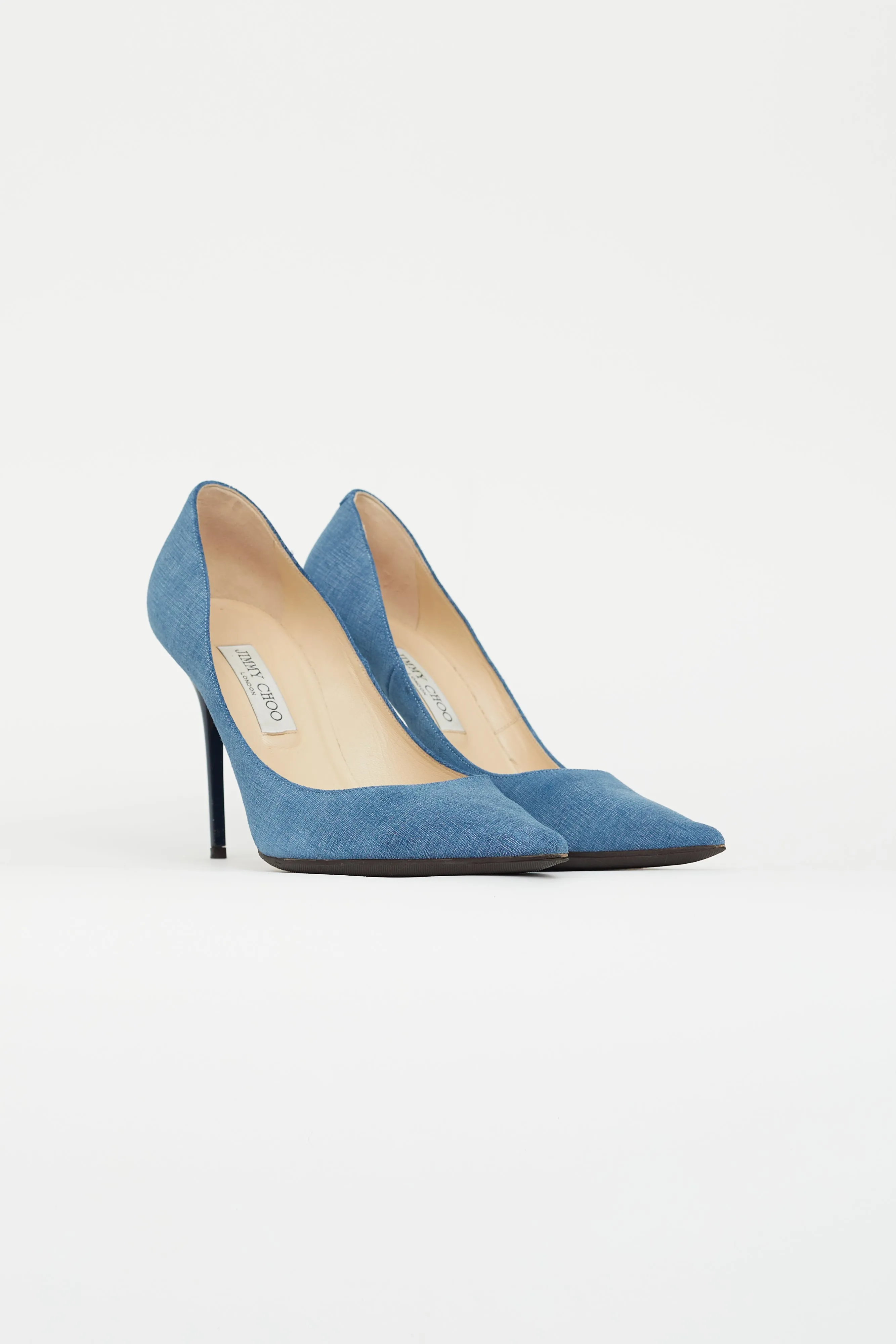 Blue Denim Abel Pointed Pump