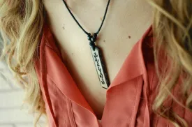 Bone Om Mani Padme Hum Necklace