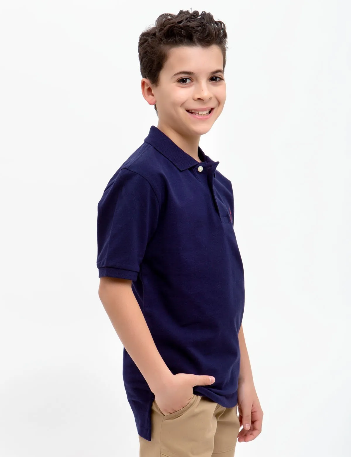 BOYS SMALL LOGO POLO SHIRT