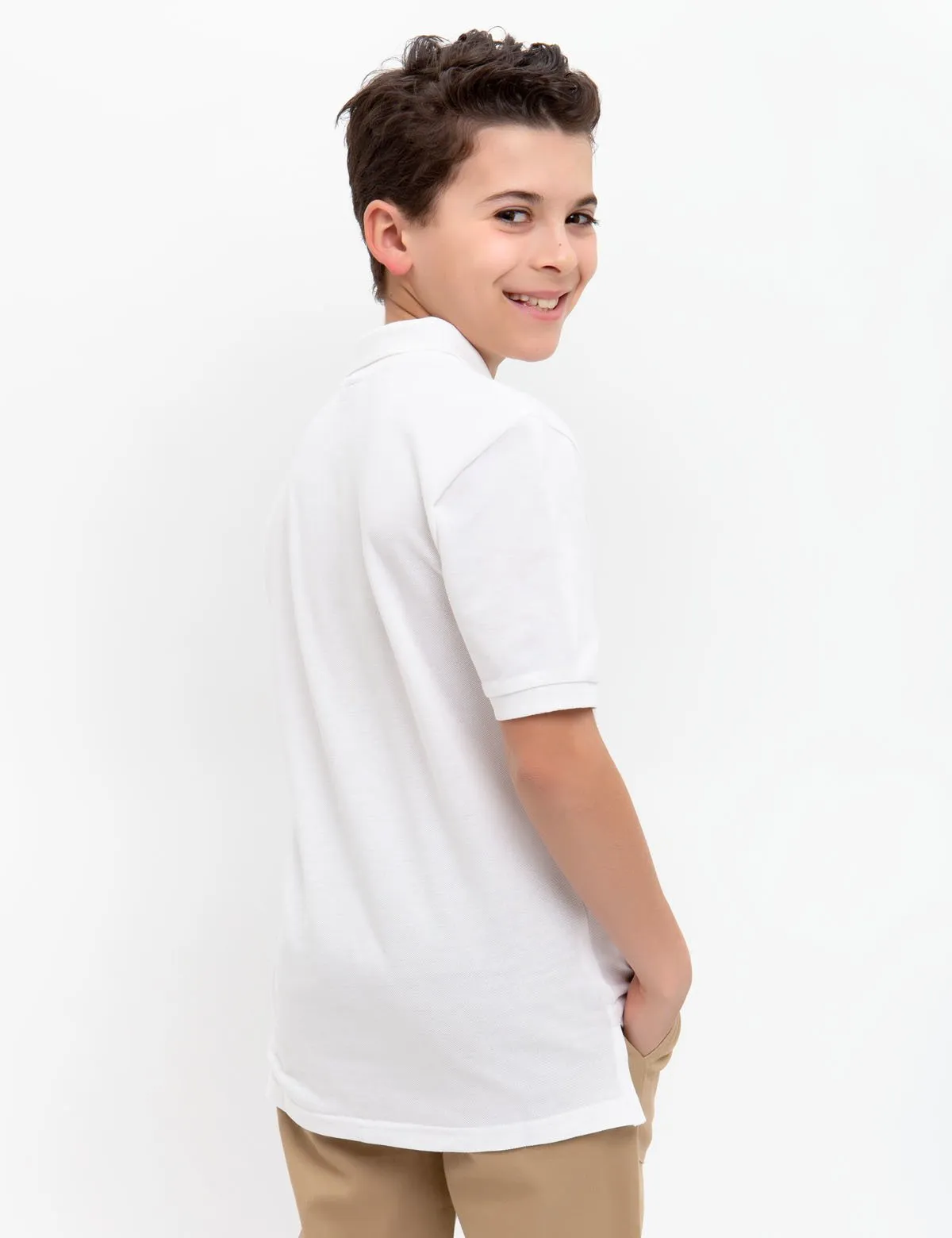 BOYS SMALL LOGO POLO SHIRT