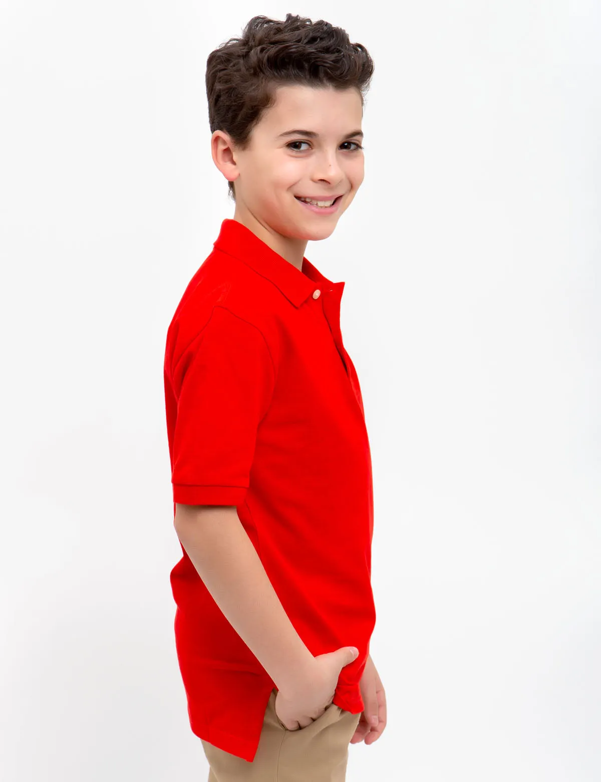 BOYS SMALL LOGO POLO SHIRT