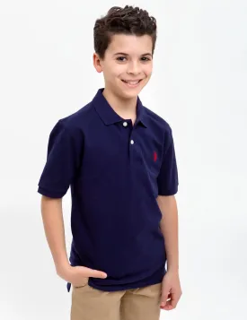 BOYS SMALL LOGO POLO SHIRT