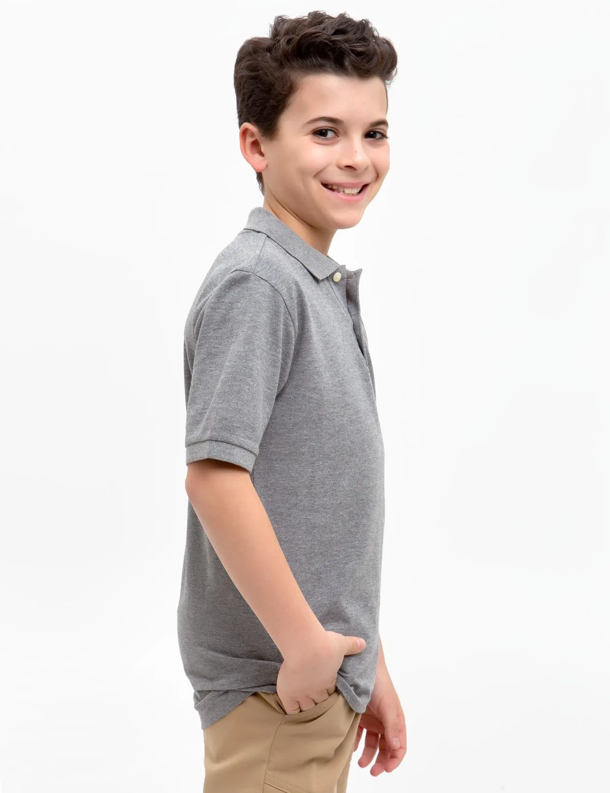 BOYS SMALL LOGO POLO SHIRT