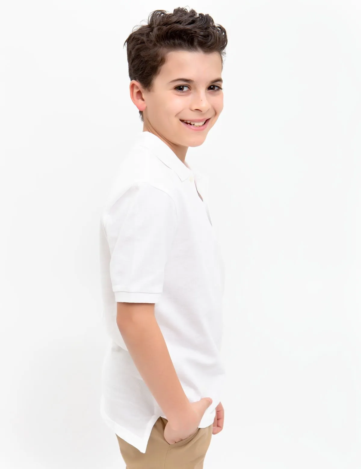 BOYS SMALL LOGO POLO SHIRT
