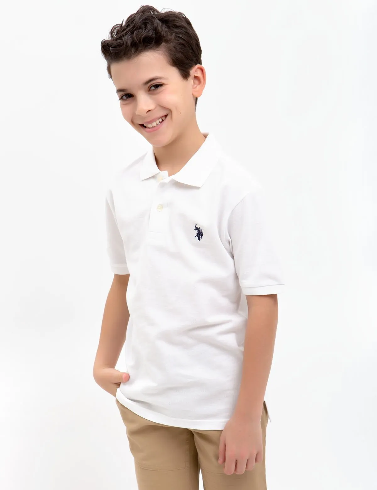 BOYS SMALL LOGO POLO SHIRT