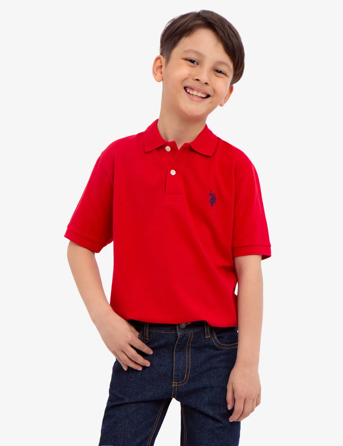 BOYS SMALL LOGO POLO SHIRT