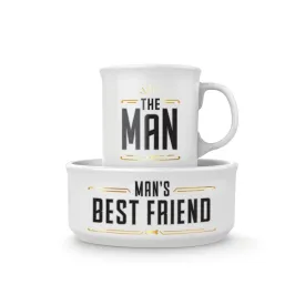 CERAMIC MUG   DOG BOWL SET