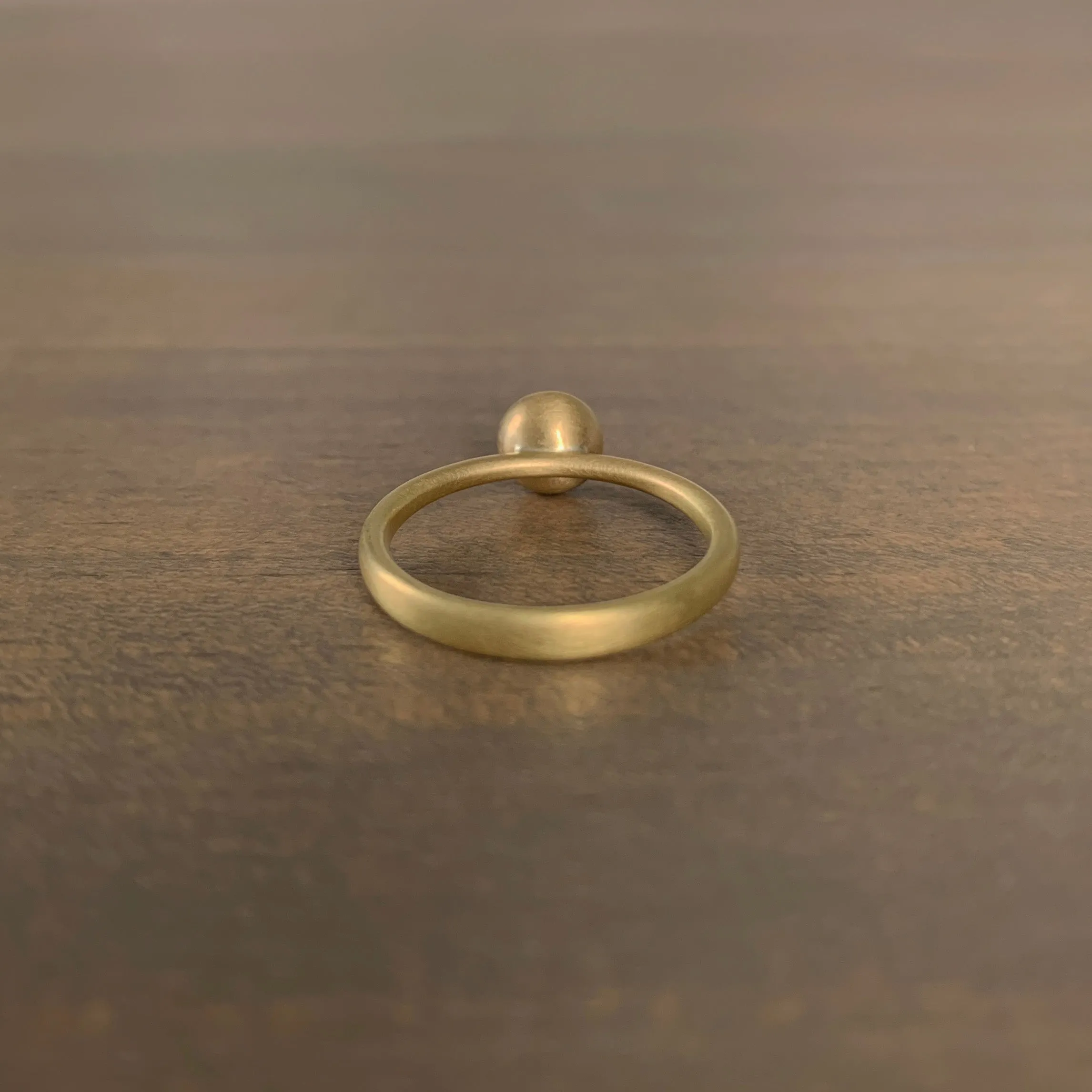 Champagne Brilliant Cut Diamond Domed-Set Ring