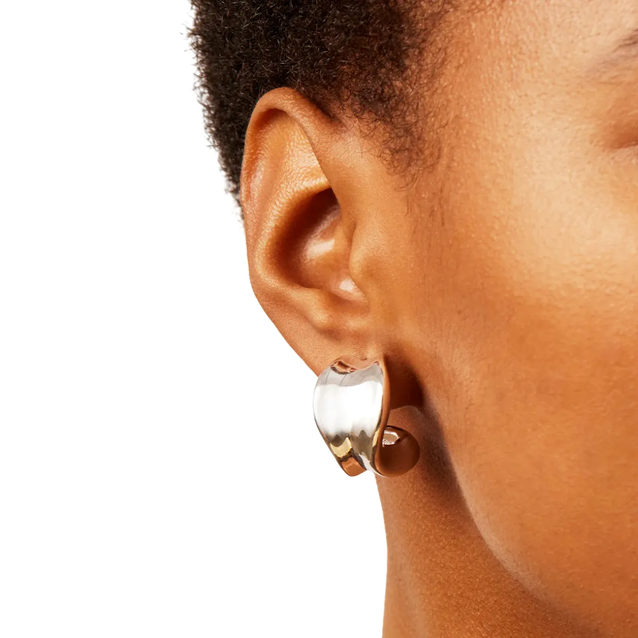 Chunky Doune Hoops - Silver