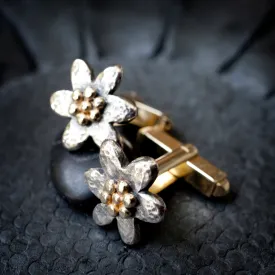 Chunky Flower Cufflinks