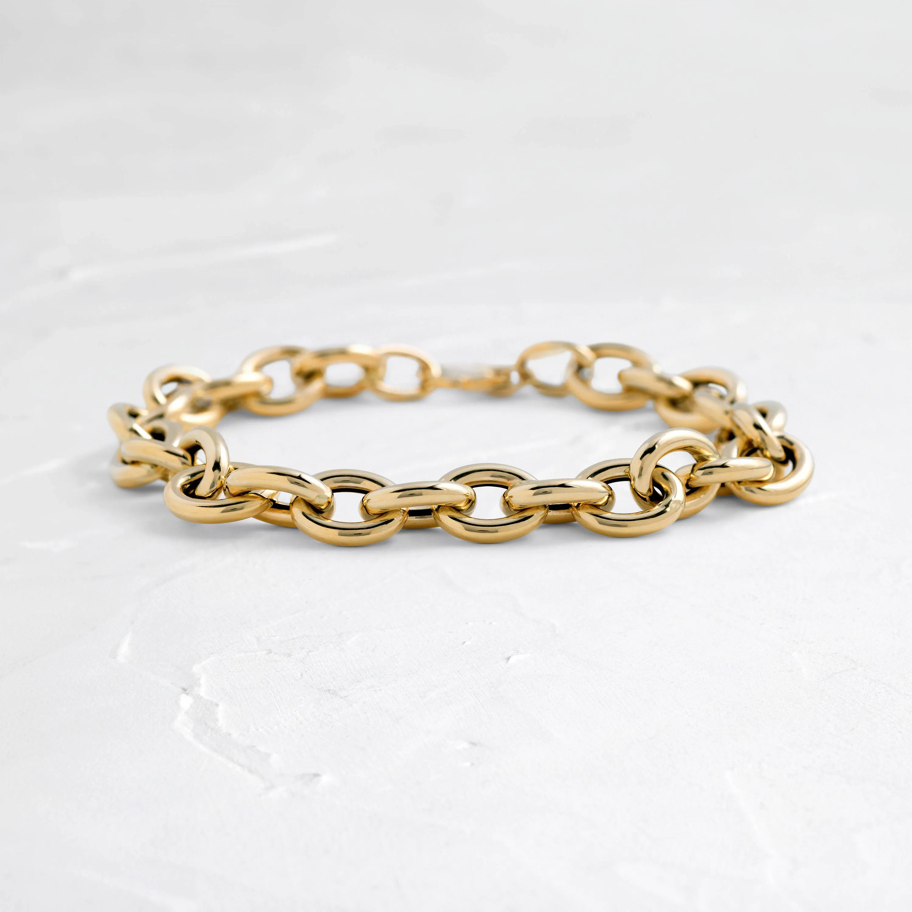 Chunky Oval Chain Bracelet - In Stock