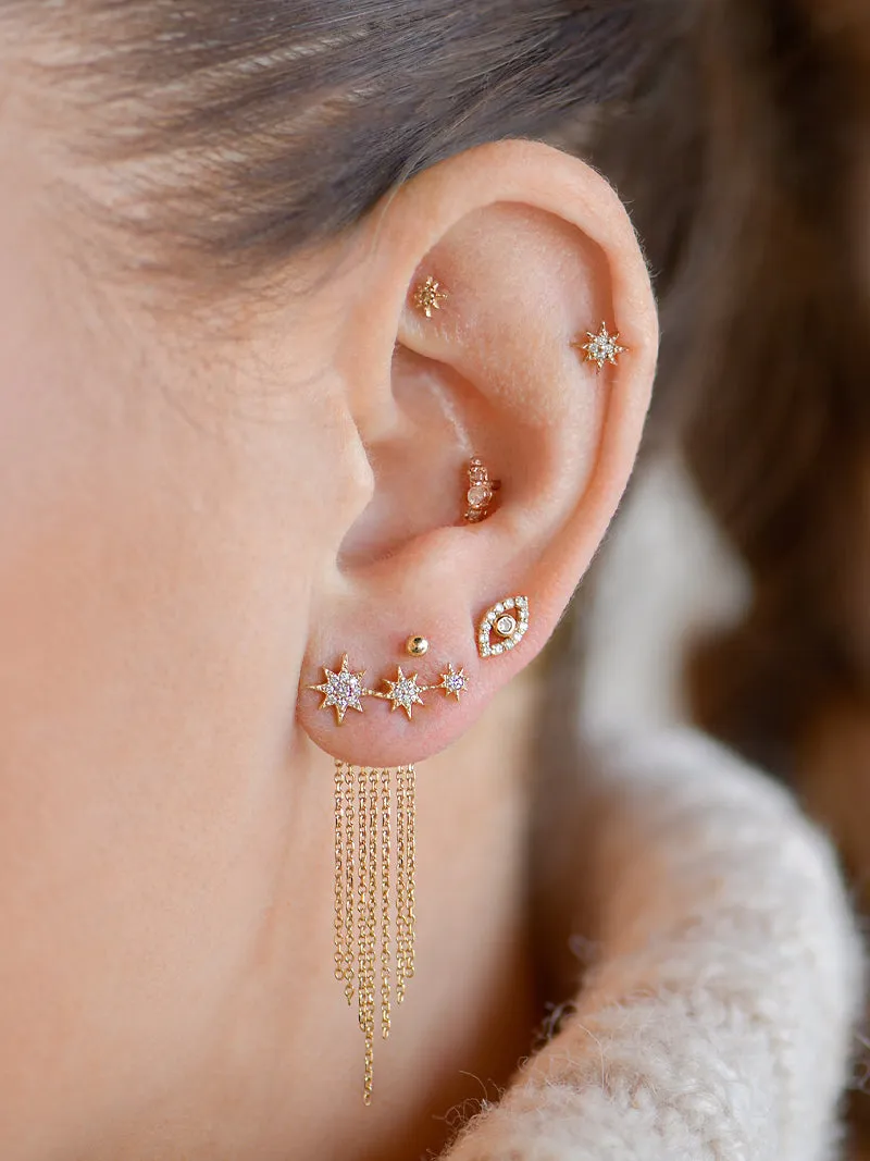 Classique Pavé Evil Eye Stud