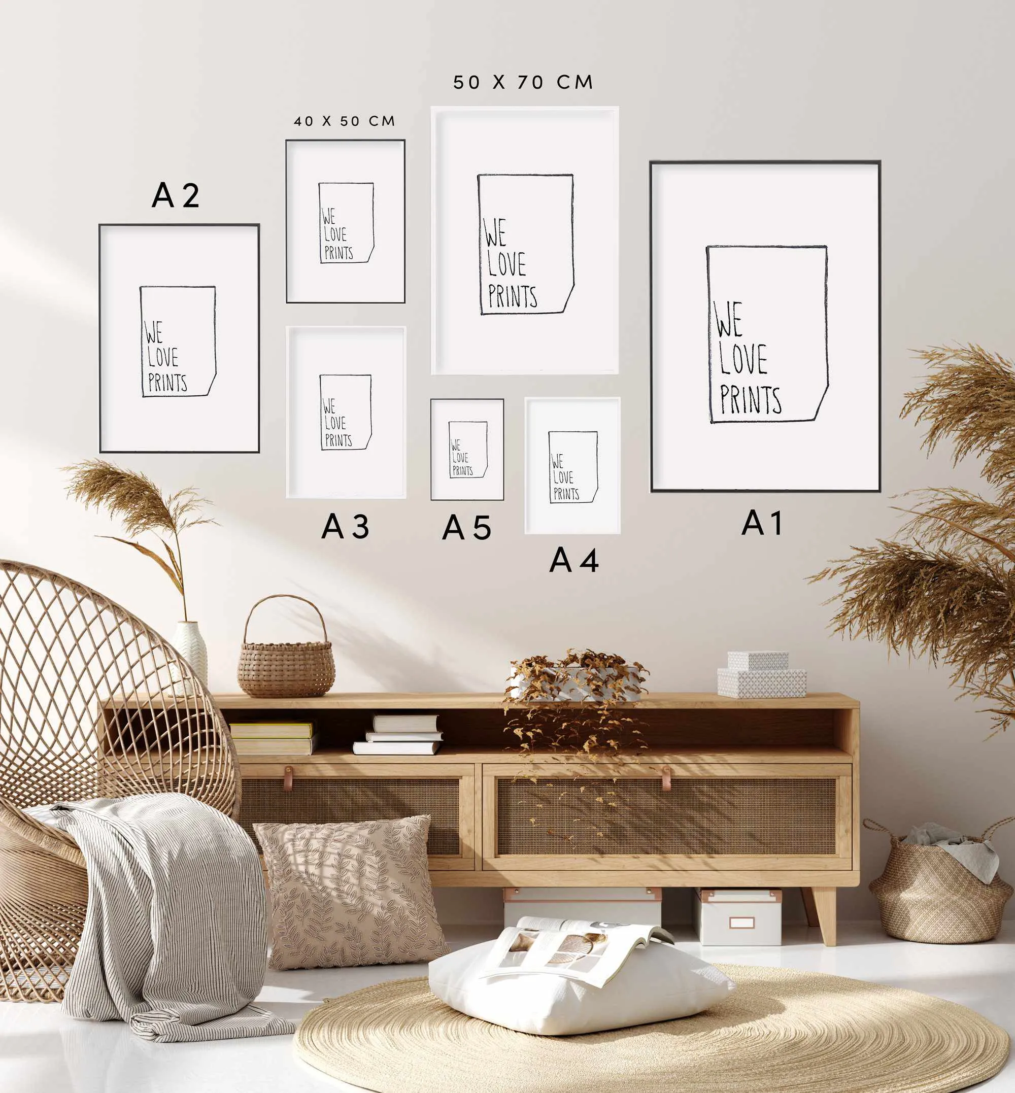Coffee Wall Art Print 'Cappuccino Orange'
