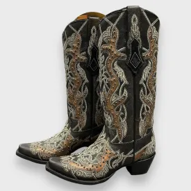 Corral C4040 Ladies Copper Embroidery & Crystals Cowboy boots