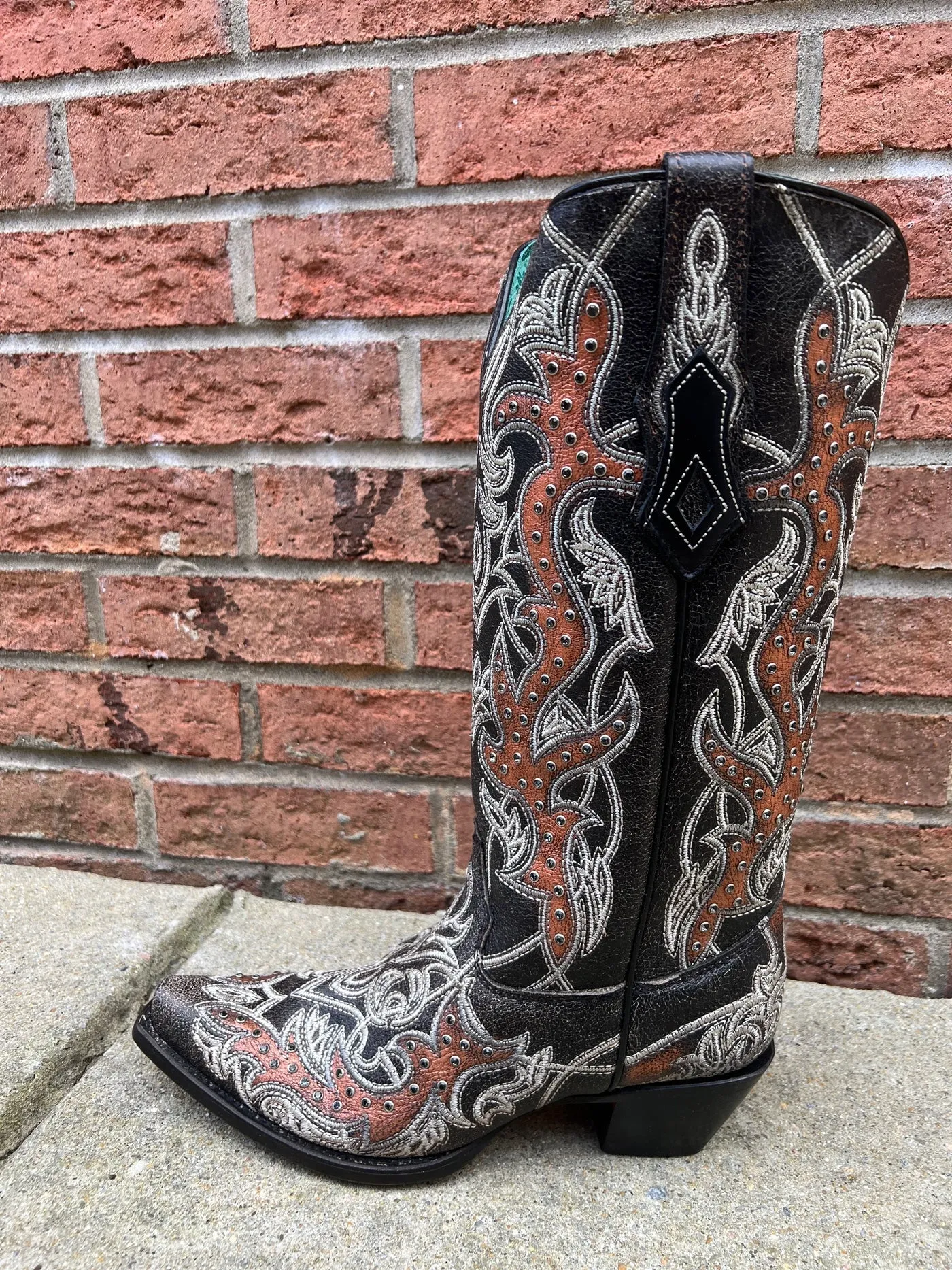 Corral C4040 Ladies Copper Embroidery & Crystals Cowboy boots
