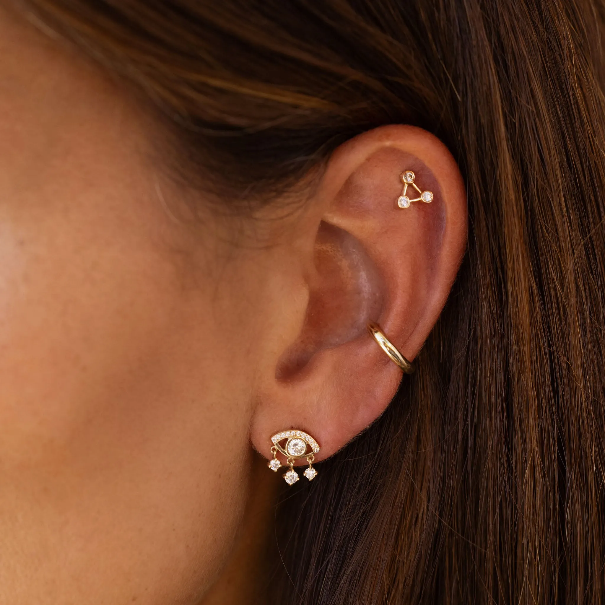 Diamond Eye of Emotions Studs