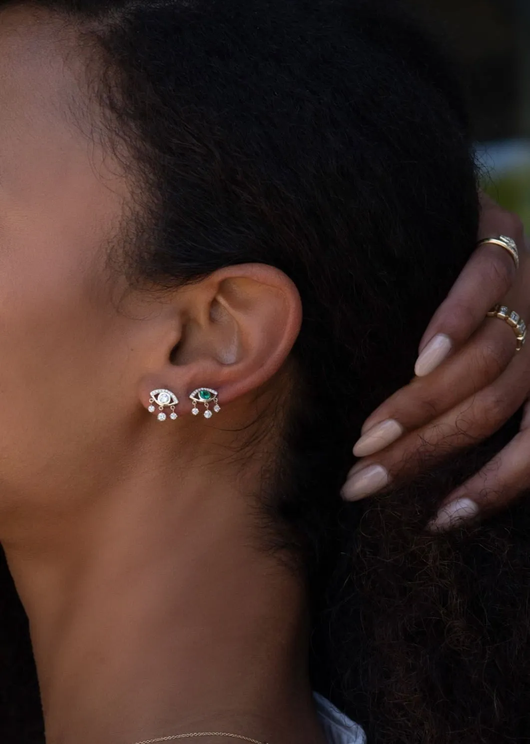 Diamond Eye of Emotions Studs
