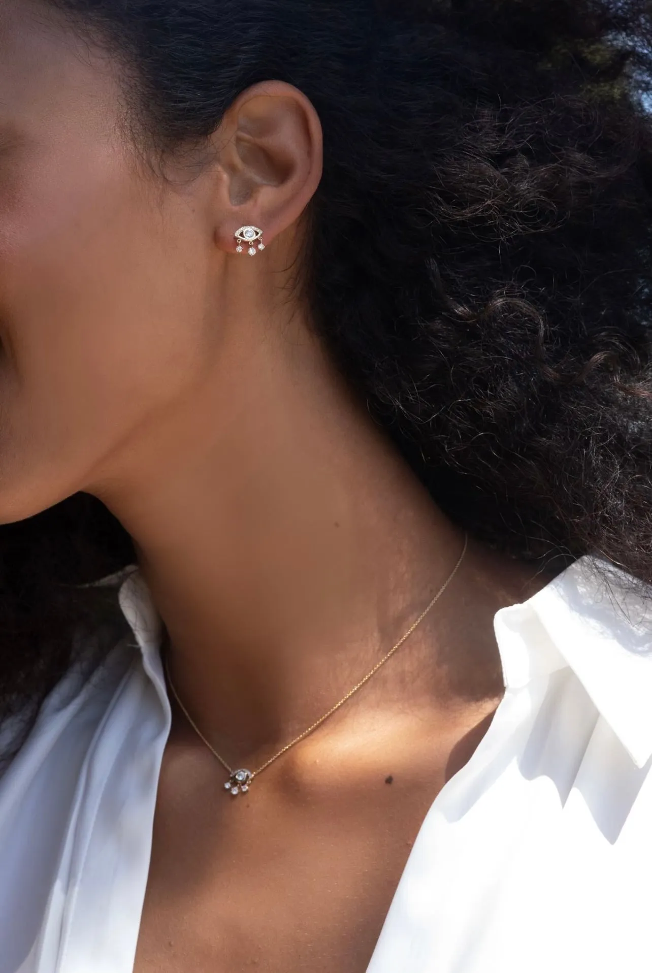 Diamond Eye of Emotions Studs