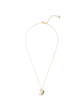 Elly Lou Lana Heart Locket Necklace - Light Gold