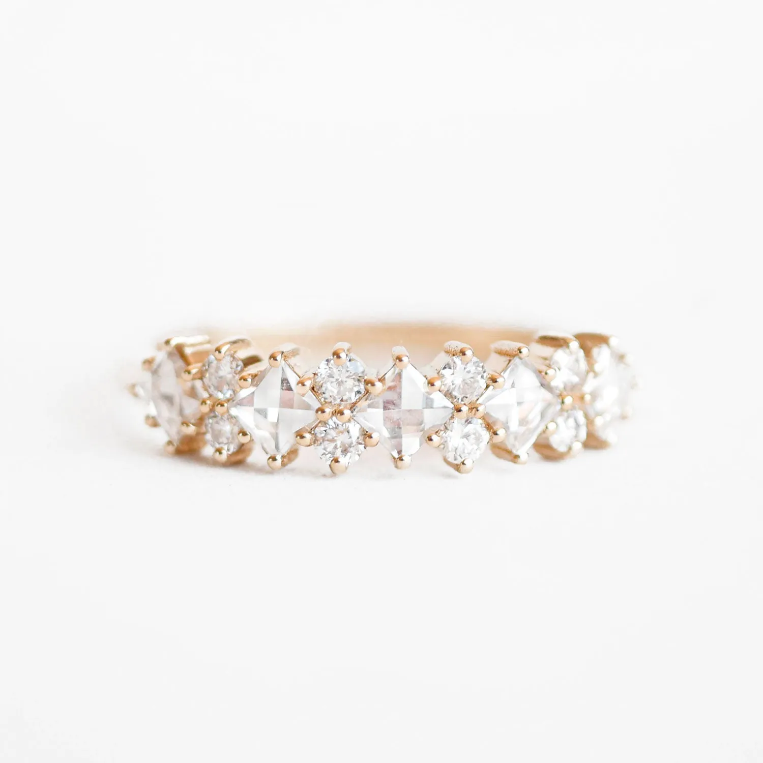 French Cut Diamond Disco Ring