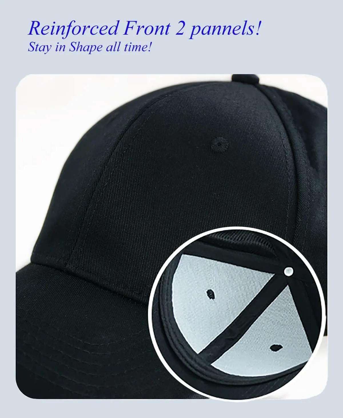 Gelante Adult Plain Baseball Cap Hat Classic Adjustable Size for All Seasons